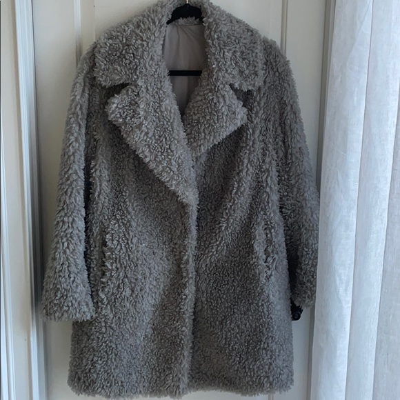 Kenzie soft cozy midi gray jacket - Picture 2 of 4